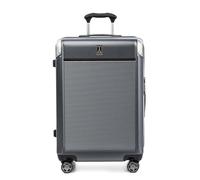 Travelpro Platinum Elite Hardside Expandable Checked Suitcase, 8 Wheel Spinner, TSA Lock, Hard Shell Polycarbonate Suitcase, Vintage Grey, Checked Medium 70x46x34 cm