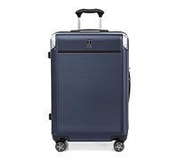 Travelpro Platinum Elite Hardside Expandable Checked Suitcase, 8 Wheel Spinner, TSA Lock, Hard Shell Polycarbonate Suitcase, True Navy Blue, Checked Medium 70x45x28 cm