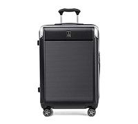 Travelpro Platinum Elite Hardside Expandable Checked Suitcase, 8 Wheel Spinner, TSA Lock, Hard Shell Polycarbonate Suitcase, Shadow Black, Checked Medium 70x46x34 cm