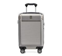 Travelpro Platinum Elite Hardside Expandable Suitcase, 8 Wheel Spinner, TSA Lock, Hard Shell Polycarbonate Suitcase, Metallic Sand, Compact Carry on 56x36x23 cm