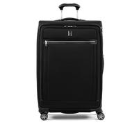 Travelpro Platinum Elite Softside Expandable Checked Suitcase, 8 Wheel Spinner Large Suitcase, TSA Lock, Men and Women, Shadow Black, Checked Large 83x54x34 cm