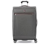 Travelpro Platinum Elite Softside Expandable Checked Suitcase, 8 Wheel Spinner Large Suitcase, TSA Lock, Men and Women, Vintage Grey, Checked Large 83x54x34 cm