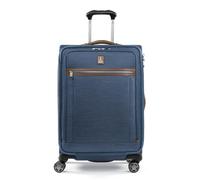 Travelpro Platinum Elite Softside Expandable, Coastal Blue, Checked-Medium 25-Inch, Platinum Elite Softside Expandable Luggage With Spinner Wheels