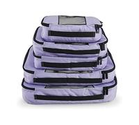 TravelWise Packing Cube System - Durable 5 Piece Weekender + Set (Lavender)