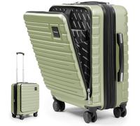 Travely Cabin Suitcase 55x40x23cm - Expandable 20 Inch Suitable for Ryanair - 41-50L Including TSA Lock - Carry on - 10kg Suitcase, Cabin case, Hardshell