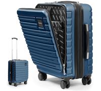 Travely Cabin Suitcase 55x40x23cm - Expandable 20 Inch Suitable for Ryanair - 41-50L Including TSA Lock - Carry on - 10kg Suitcase, Cabin case, Hardshell