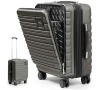 Travely Cabin Suitcase 55x40x23cm - Expandable 20 Inch Suitable for Ryanair - 41-50L Including TSA Lock - Carry on - 10kg Suitcase, Cabin case, Hardshell