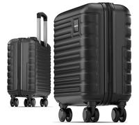 Travely Polycarbonate Cabin Suitcase 45x36x20cm - Suitable for Easyjet - 26L - 10kg Hardshell Travel Luggage, Underseat Case, Mini