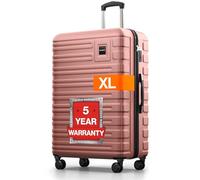Travely Polycarbonate XL Suitcase Large 77cm - 158cm Linear Dimensions - 20kg Suitcase Including TSA Lock, Hard Shell, Travel Case