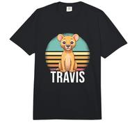 Travis - Cute Boy Name with Cute Lion Comfort Colors Adult Heavyweight T-Shirt