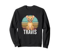 TRAVIS - Cute Boy Name with cute Lion Sweatshirt