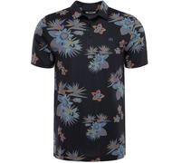 TRAVIS MATHEW SECLUDED ISLAND MENS GOLF POLO SHIRT / ALL SIZES / BLACK @ 50% OFF