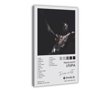 Travis Music Scott UTOPIA Cover Posters Music Poster Canvas Wall Art Room Aesthetic Gifts Frame 08x12inch(20x30cm)