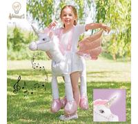 Travis Ride On Unicorn Light & Sound Costume - Age 3+ Years
