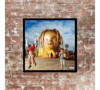 Travis Scott, Astro World Album cover, poster, wall art. Print or Fully Framed Available. Actual size of original Vinyl Covers. (Framed)