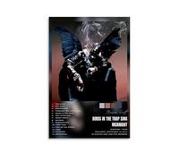 Travis Scott Birds in The Trap Sing McKnight Creative Waterproof Decorative Paintings Free of Framing Directly Pasted with Moisture-proof And Anti Fouling Materials Living Room Bedroom Hanging Paintin