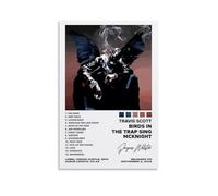 Travis Scott Birds in The Trap Sing McKnightWall Decoration Waterproof Canvas Poster High-definition Printing Suitable for Bedroom Living Room Coffee Shop DecorationUnframe-style16x24inch(40x60cm)