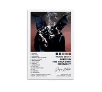Travis Scott Birds in The Trap Sing McKnightWaterproof Posters Wall Art Posters Waterproof Home Printing Moisture-proof Easy to Install And Fade ResistantUnframe-style08x12inch(20x30cm)