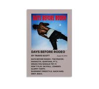 Travis Scott Days Before Rodeo Creative Waterproof Decorative Paintings Free of Framing Directly Pasted with Moisture-proof And Anti Fouling Materials Living Room Bedroom Hanging Paintings Artistic Se