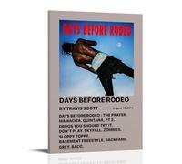 Travis Scott Days Before Rodeo Poster Decorative Painting Canvas Mural Is Bright And Beautiful, Suitable for Office Bedroom Decorative Painting to Create The Right AtmosphereFrame-style08x12inch(20x30