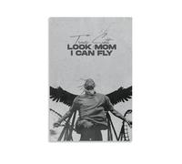 Travis Scott Look Mom I Can Fly Anti Splash Art Posters Living Room And Bedroom Hanging Paintings Suitable for Multiple Scenarios No Need for Punching Easy to Install Suitable for Gifts And Personal U
