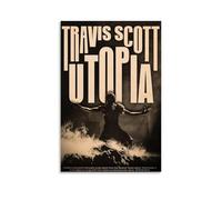 Travis Scott UtopiaWaterproof And Stain Resistant Decorative Paintings Living Room Bedroom, Office Hanging Paintings Free Framing High-definition Posters Creative Home DecorUnframe-style16x24inch(40x6