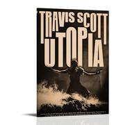 Travis Scott UtopiaWaterproof And Stain Resistant Decorative Paintings Living Room Bedroom, Office Hanging Paintings Free Framing High-definition Posters Creative Home DecorFrame-style20x30inch(50x75c
