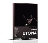 Travis Scott UtopiaWaterproof Posters Wall Art Posters Waterproof Home Printing Moisture-proof Easy to Install And Fade ResistantFrame-style16x24inch(40x60cm)