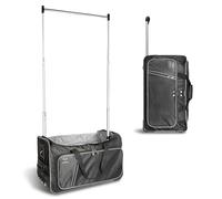 Travolution 23 Inch Garment Rack Duffel with Wheels, Black/Gray, One Size, 23 Inch Garment Rack Duffel with Wheels