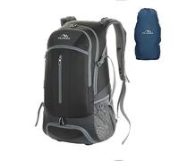 TRAWOC FALCON 40 Litre Travel Backpack Laptop Backpack for Men and Women, Casual Daypack with Rain Cover Hiking, Trekking, Travelling Bag Black, LHK005