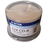 Traxdata - Cd-r 52x ritek inkjet white waterproof tarrina 50 pcs
