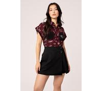 Traxler Grungy Black Grey Skorts hell bunny Grey S