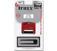 Traxx 8051 Self-Inking DIY Text Rubber Stamp kit up to 3 Lines of Text 3mm Character Height