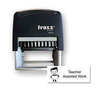 Traxx 9012 Stock School Teacher Stamps *Teacher Assisted Work Design in Black Ink*