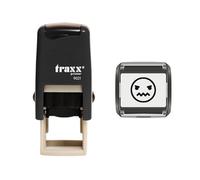 Traxx 9021 Loyalty Card Self Inking Rubber Stamp *an Angry Face Emoticon in Black Ink*