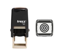 Traxx 9021 Loyalty Card Self Inking Rubber Stamp Bullseye, Archery, Darts, Arrows *A Black Target Design*