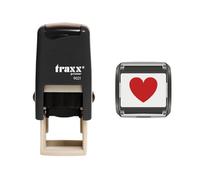 Traxx 9021 Loyalty Card Self Inking Rubber Stamp Business *A Red Heart Design*
