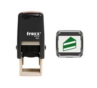 Traxx 9021 Loyalty Card Self Inking Rubber Stamp Business Cafe Cake Shop Bakery *A Green Slice of Cake Design*