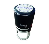 Traxx 9045 Handmade Circular Self-Inking Stamp - Blue - Design 1 | Ready-made Self-Inking stamp for fast, clear and repeatable impressions on office, business and administrative paperwork