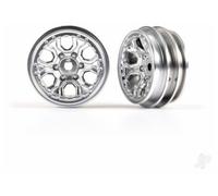 Traxxas 1.0 Inch Wheels Satin Chrome for TRX-4M 1:18 Rock Crawler TRX9770-SATIN