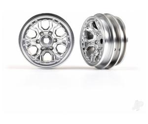Traxxas 1.0 Inch Wheels Satin Chrome for TRX-4M 1:18 Rock Crawler TRX9770-SATIN
