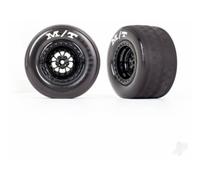 Traxxas 1/10 Weld Gloss Black Wheels Mickey Thompson Tyres Rear 2pcs TRX9475