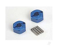 Traxxas 12mm Wheel Hubs Blue Anodised Lightweight Aluminium 2pcs TRX1654X