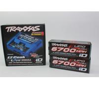 Traxxas 2997 G Live Ez-Dual Charger+2x 2890 4S 6700mAh Lipo 8S X Maxx Pro Set
