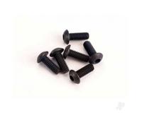 Traxxas 3x8mm Button-Head Machine Screws Hex Drive Black TRX2576