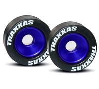 Traxxas 5186A Wheelie Bar Blue with Rubber Wheels (US IMPORT)