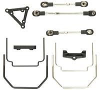 Traxxas Sway bar kit, Revo (Front and Rear) (includes thick and thin sway bars and adjustable linkage) (requires part #5411 to install Rear bumper) TRX5498