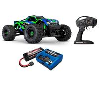 Traxxas 89086-4 Maxx V2 1/10 Brushless Monster Truck + TRX 4S ID-Live Set Green