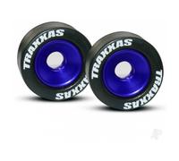Traxxas 5186A Wheelie Bar Blue with Rubber Wheels (US IMPORT)