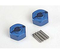 Traxxas Aluminum Wheel Hex Hubs 12mm with Pins (2) Slash 4x4 Jato NEW 1654X